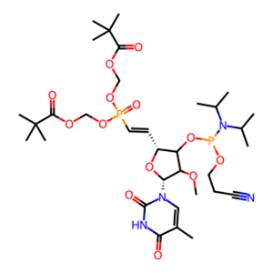 5-VinylTetraphosphonate-POM 2 methoxy methyluridine CE phosphoramidite