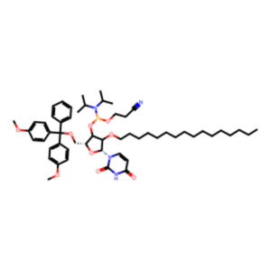 Uridine, 5'-O-[bis(4-methoxyphen)pehnylmethyl]-2-O-hexadecyl- 3'-[2-cyanoethyl N,N-diisopropylphosphoramidite]